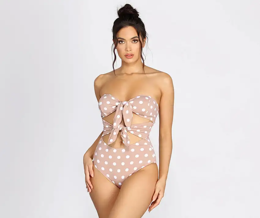 Pretty In Polka Dots Swimsuit