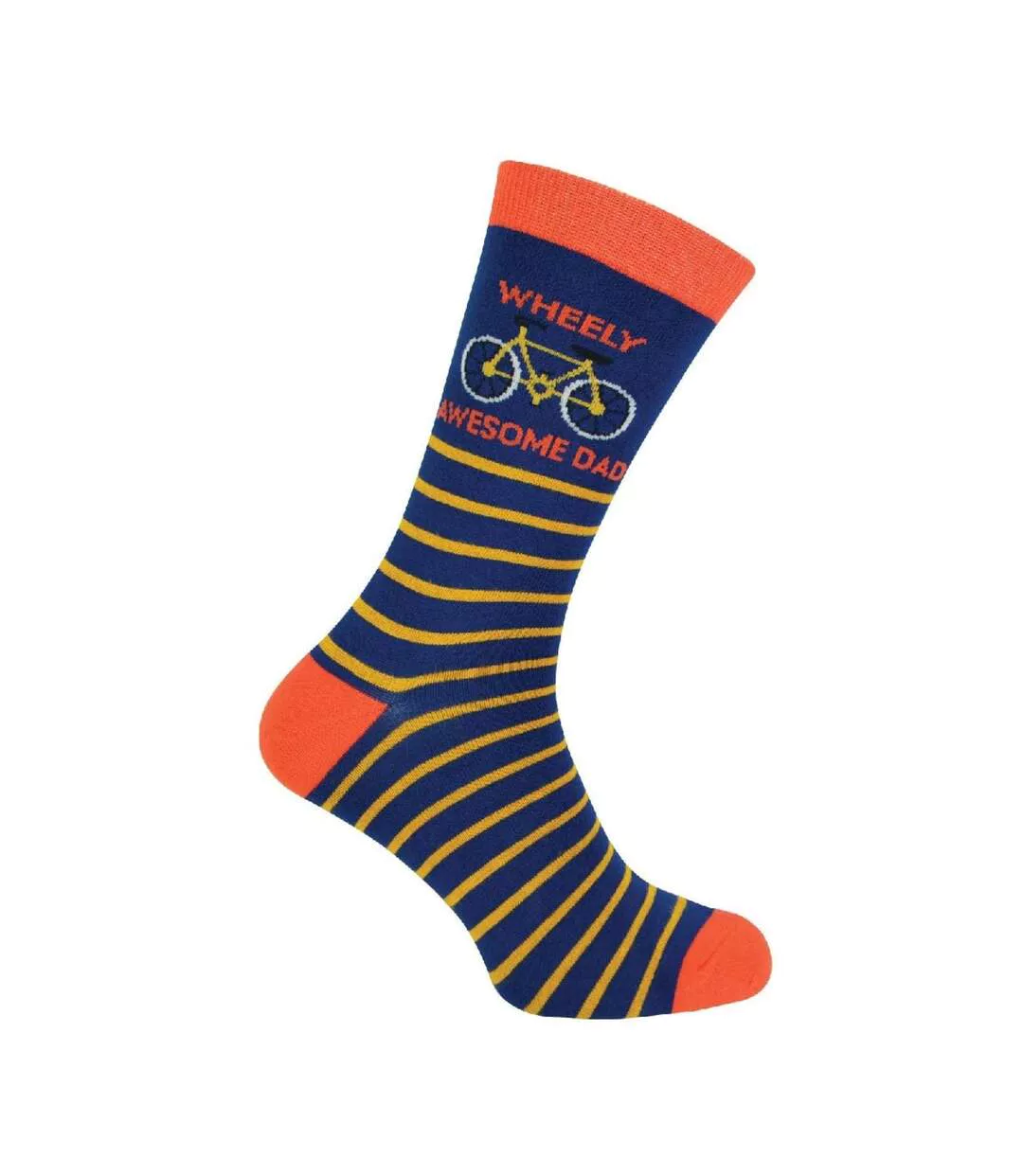 1 Pack Mens Wheely Awesome Dad Bamboo Socks