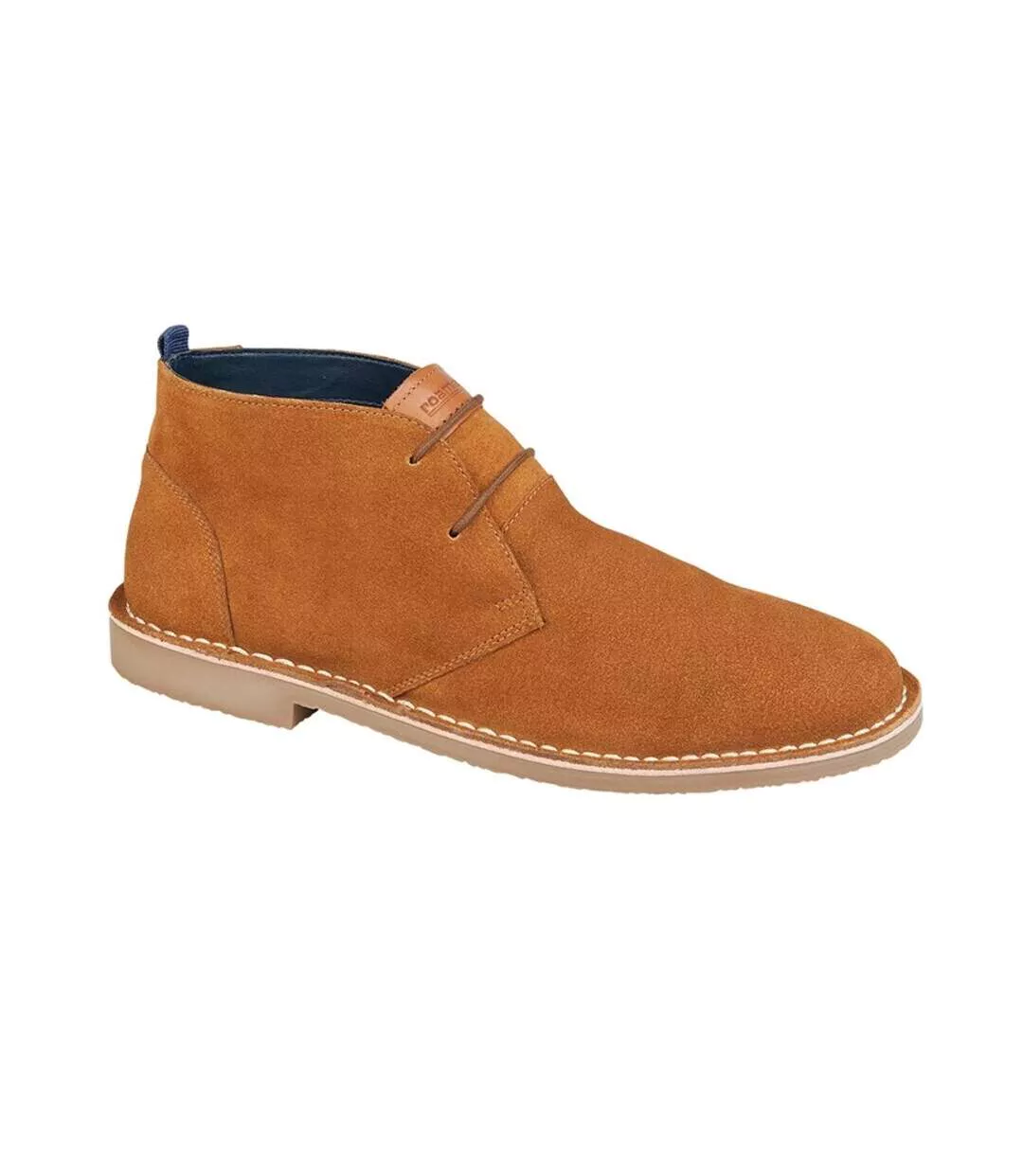 Mens Suede Desert Boots Tan Roamers