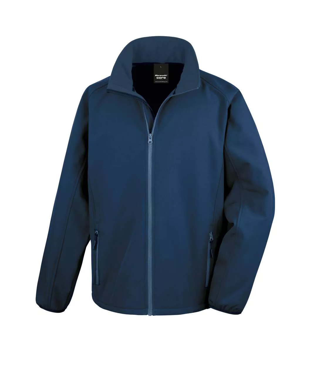 Mens Printable Soft Shell Jacket Navy Result Core