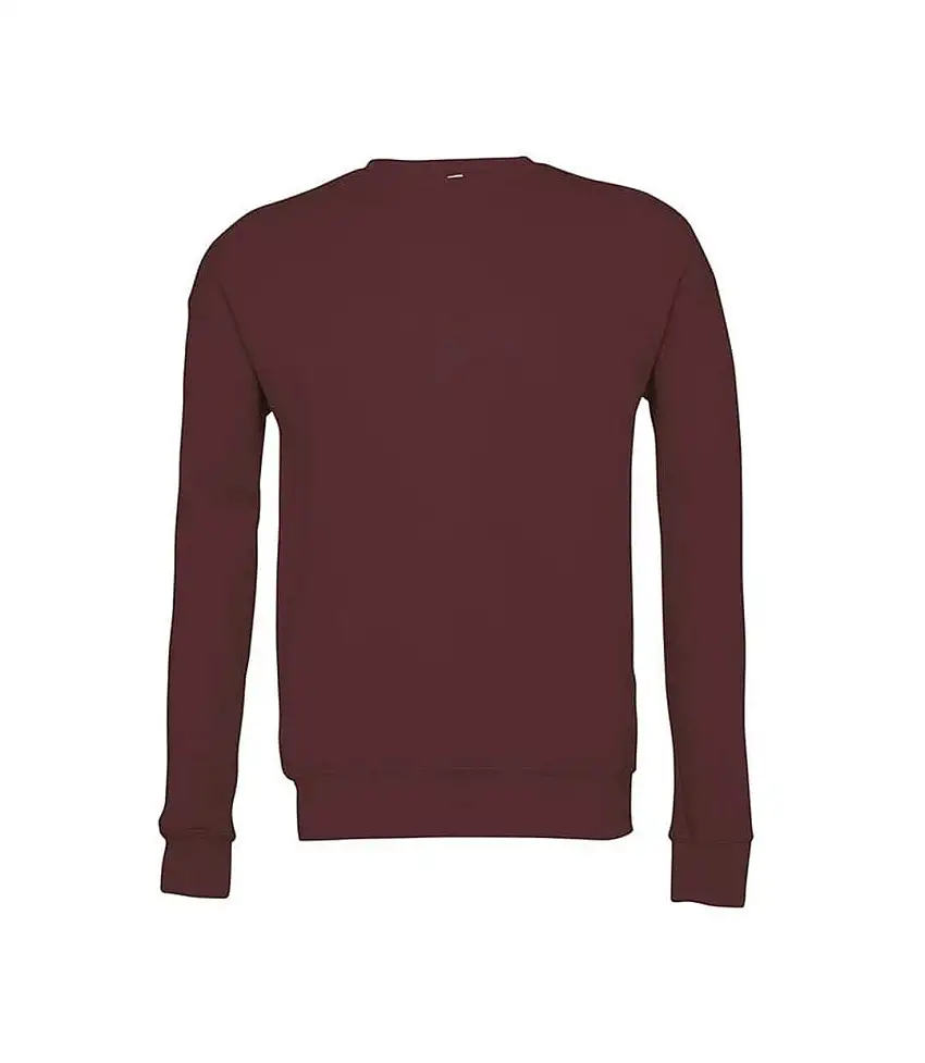 Unisex Adult Fleece Drop Shoulder Sweatshirt Maroon Bella + Canvas