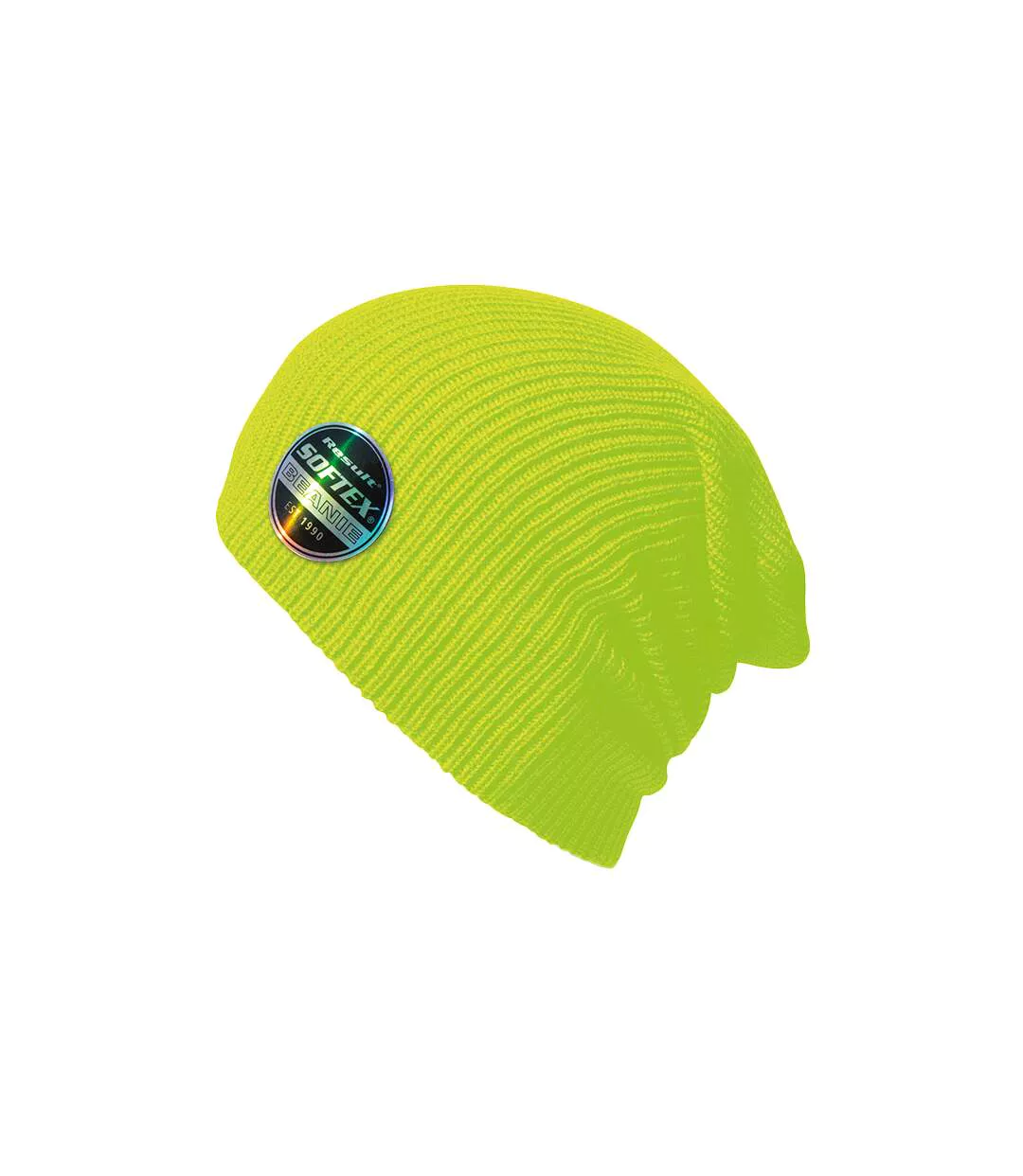 Unisex Adult Soft Beanie Fluorescent Yellow Result Core