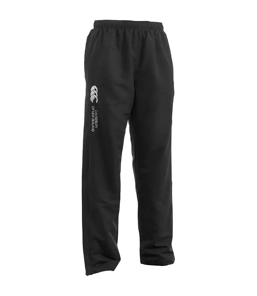 Canterbury Mens Open Hem Tracksuit Bottoms (Black/White) - UTRD1458