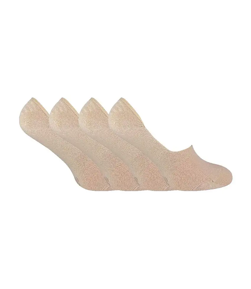 4 Pack Bamboo No Show Invisible Socks for Women