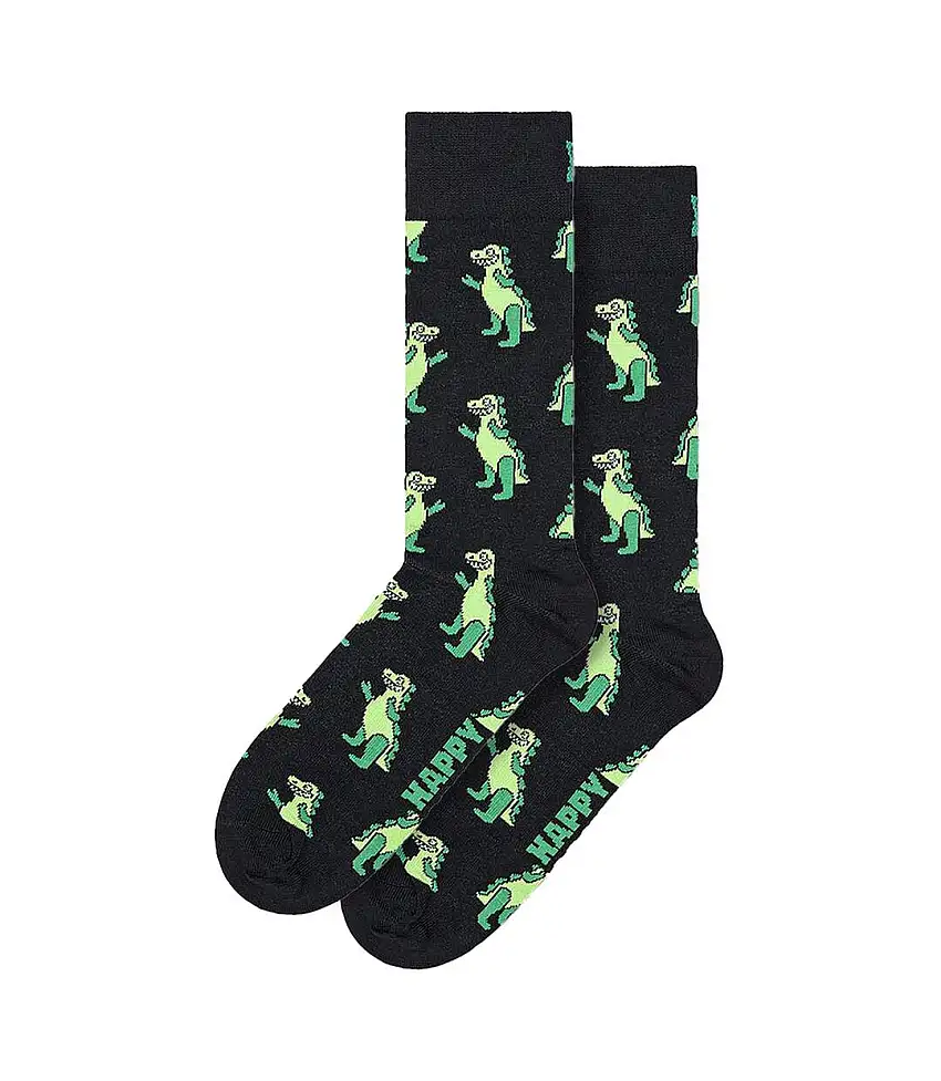 Dinosaur Design Cotton Blend Socks for Men and Women