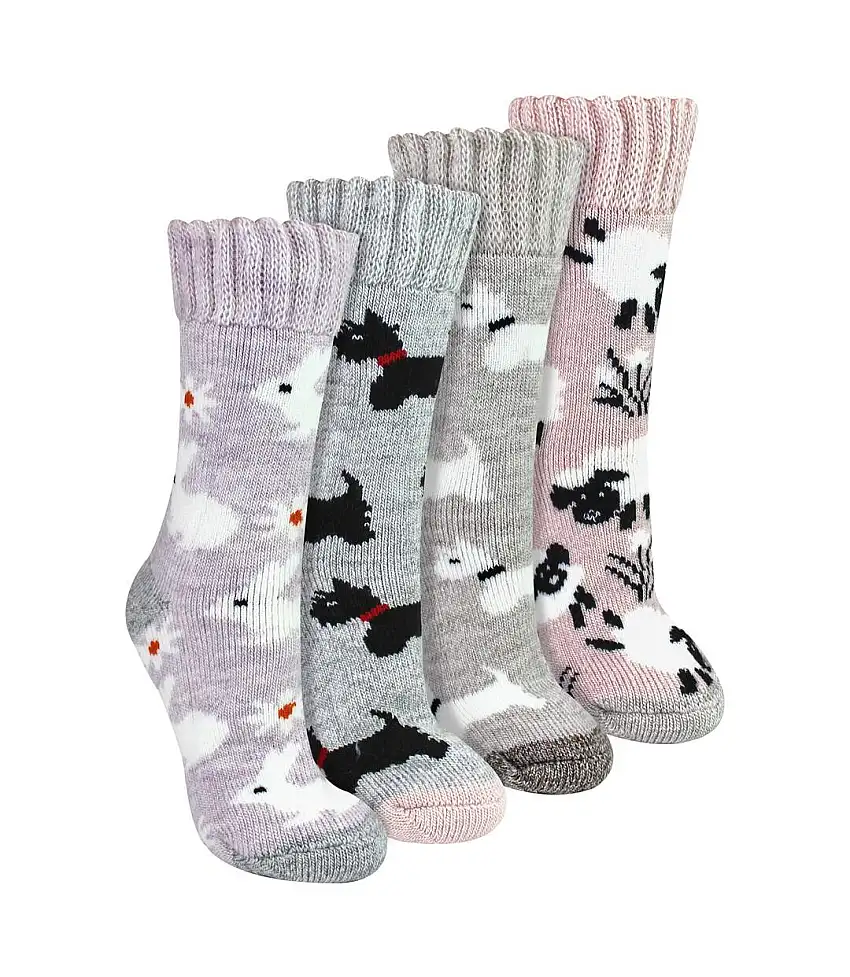 4 Pairs Ladies Thick Warm Bed Socks