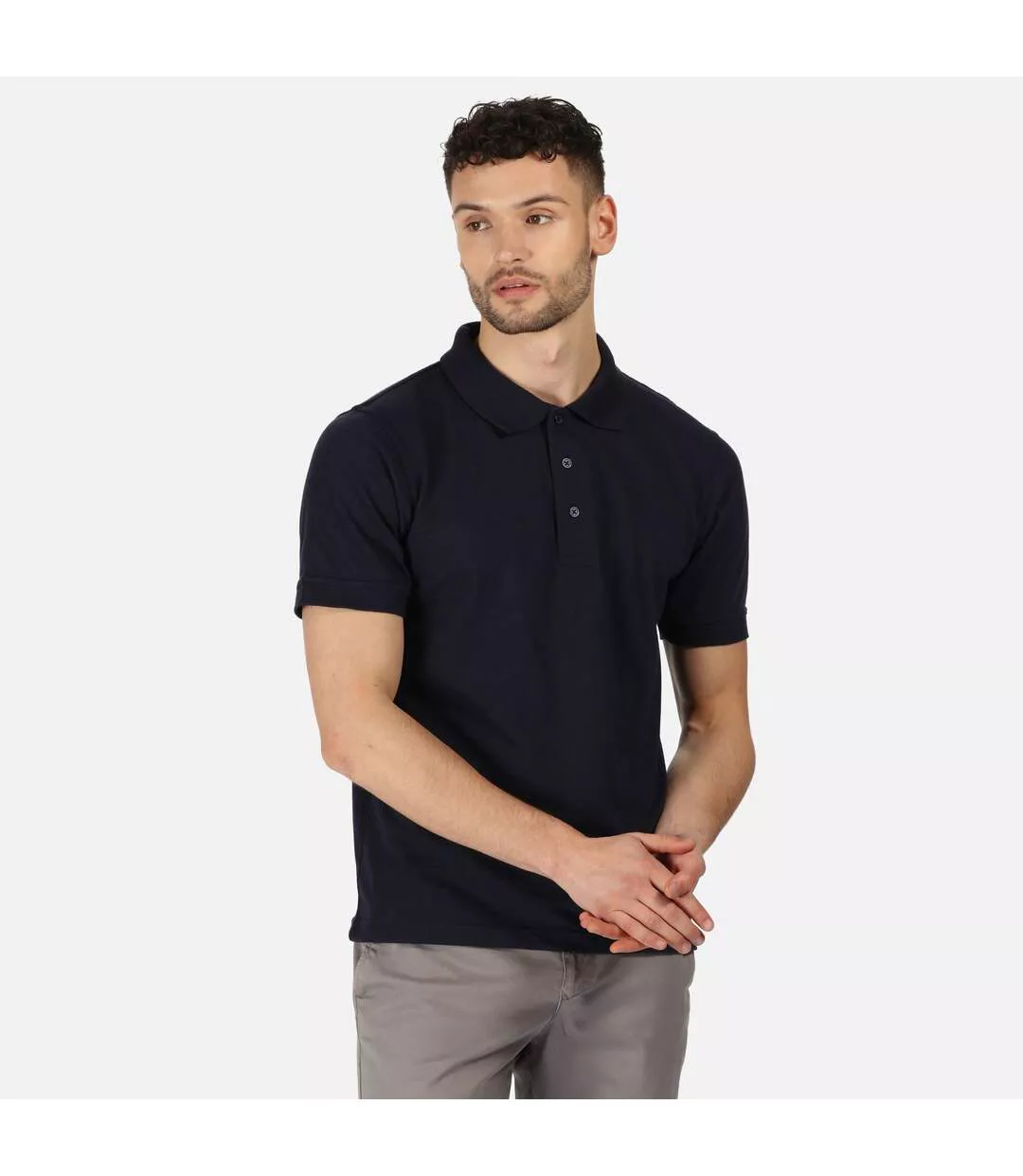 Professional Mens Classic 65/35 Short Sleeve Polo Shirt Navy Regatta