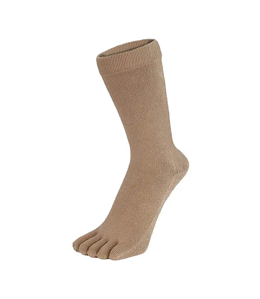 1 Pack Essential Mid-Calf Toe Socks for Men and Women