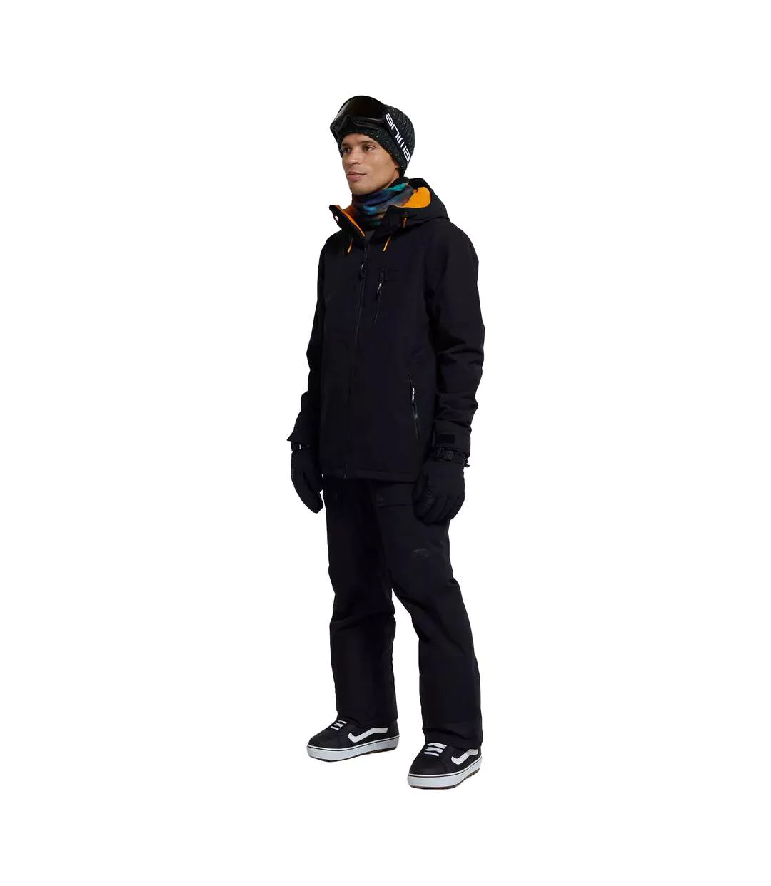 Mens laxx logo ski jacket black Animal