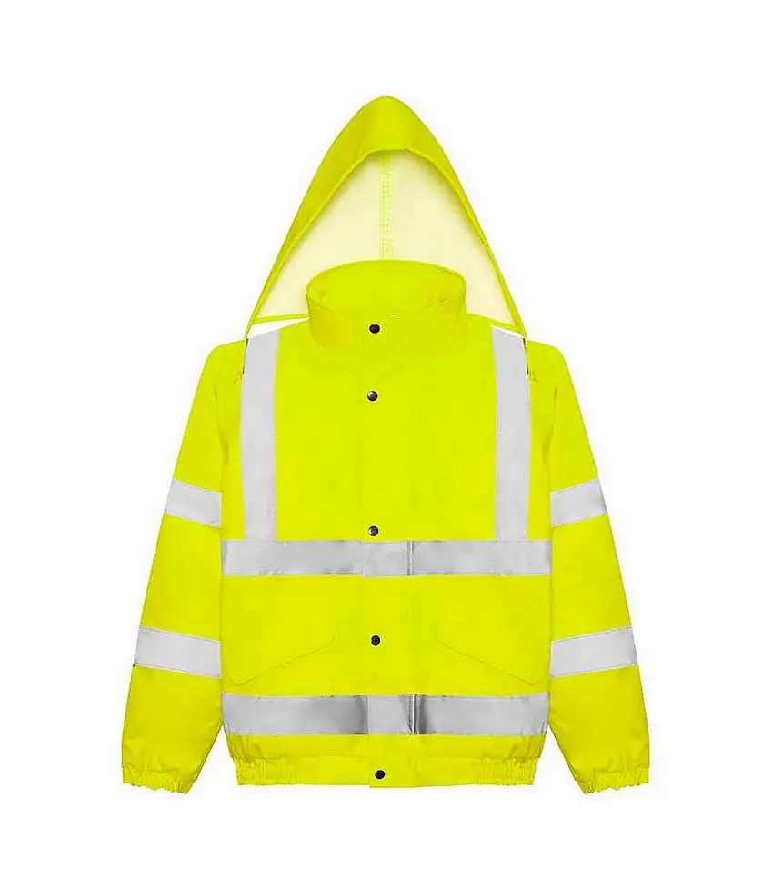 Mens High-vis Bomber Jacket Yellow PRO RTX