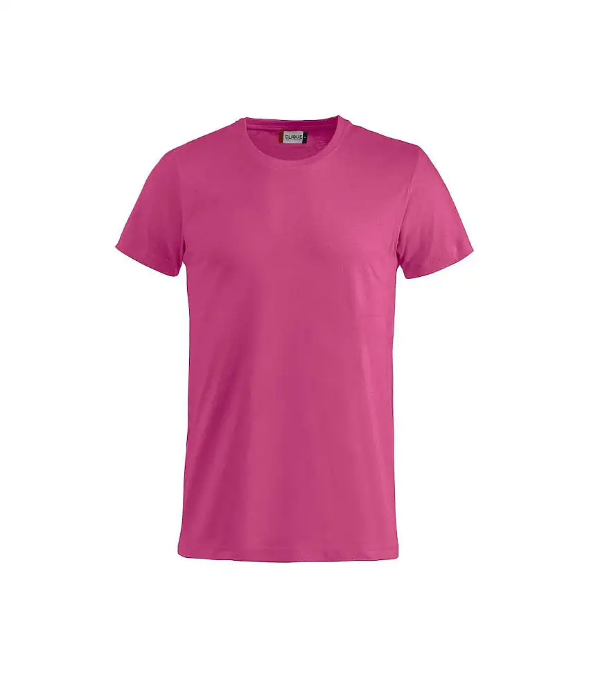 Mens Basic T-shirt Bright Cerise Clique