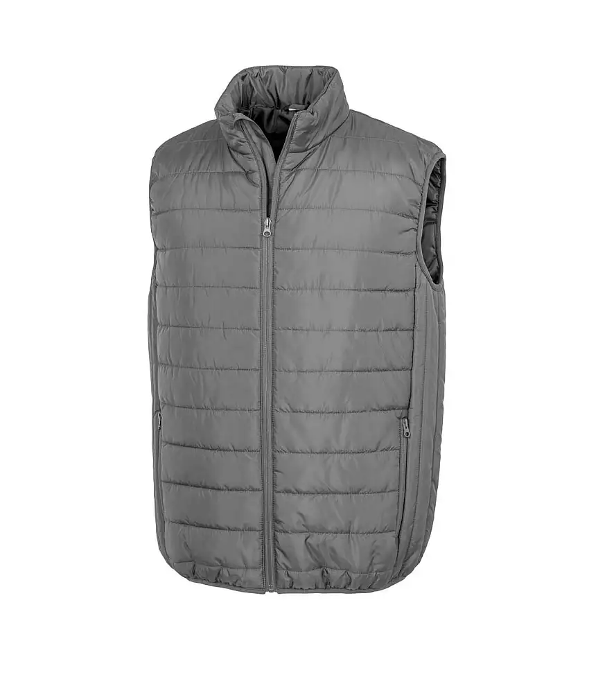 Mens Promo Padded Body Warmer Grey Result Core