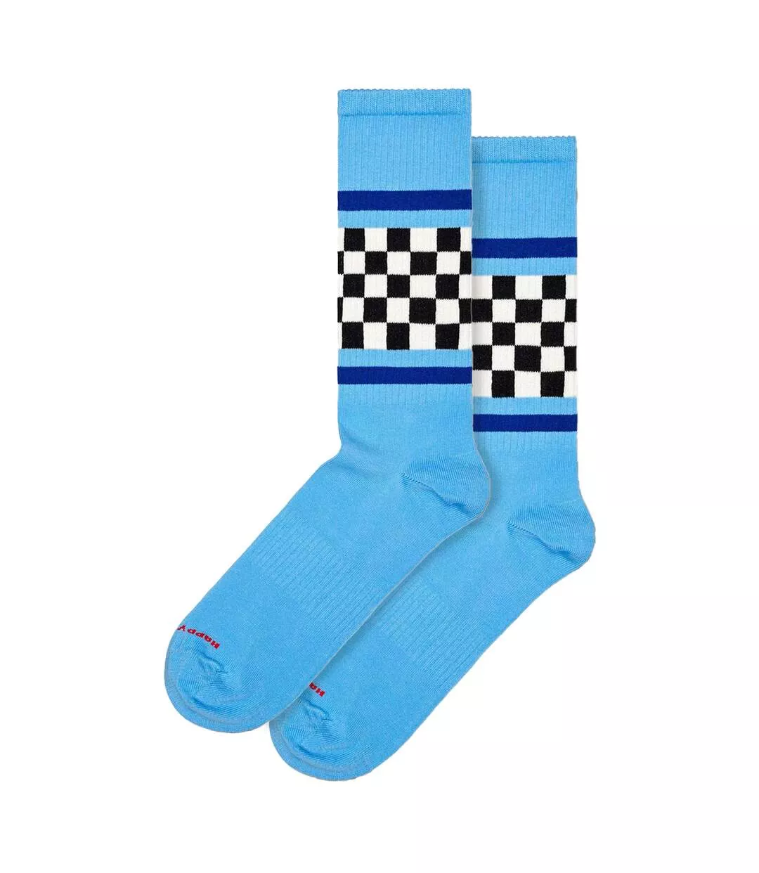 1 Pack Checked Stripe Sneaker Socks for Men and Women