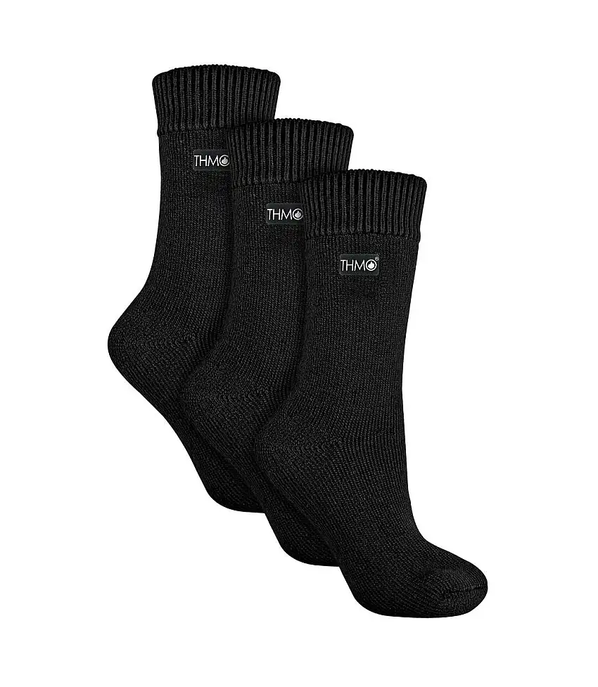 3 Pairs Ladies Thick Winter Thermal Socks with Seamless Toe