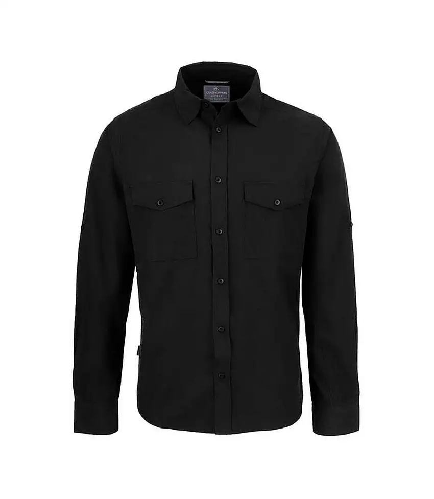 Mens Expert Kiwi Shirt Black Craghoppers