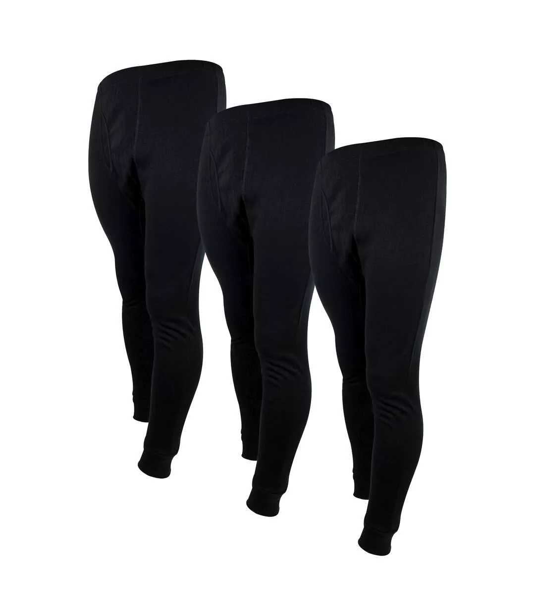 3 Pack Mens Thermal Long Johns | Winter Base Layer Underwear Bottoms