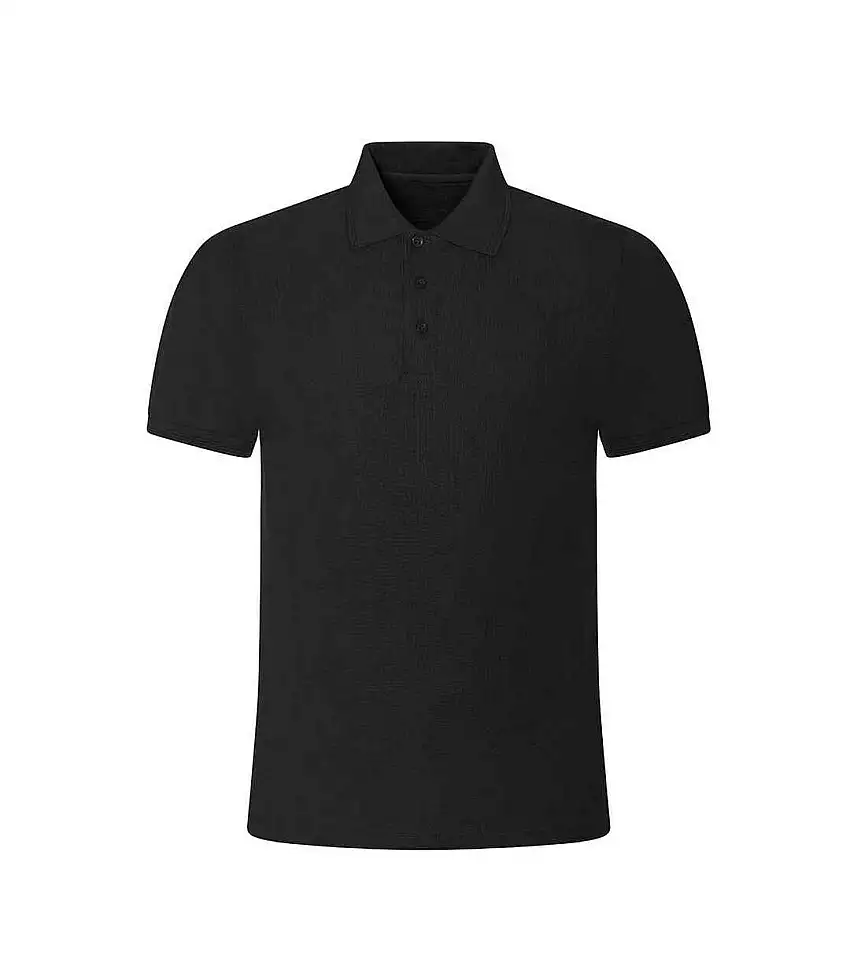 Mens Pro Piqué Polo Shirt Black PRO RTX