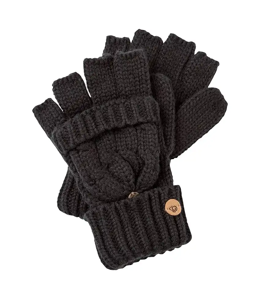 Womens/ladies Niamh Mittens Black Craghoppers