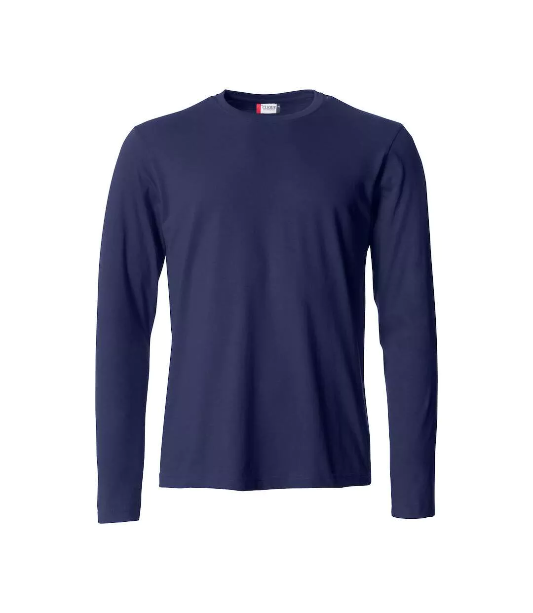 Mens Basic Long-sleeved T-shirt Dark Navy Clique