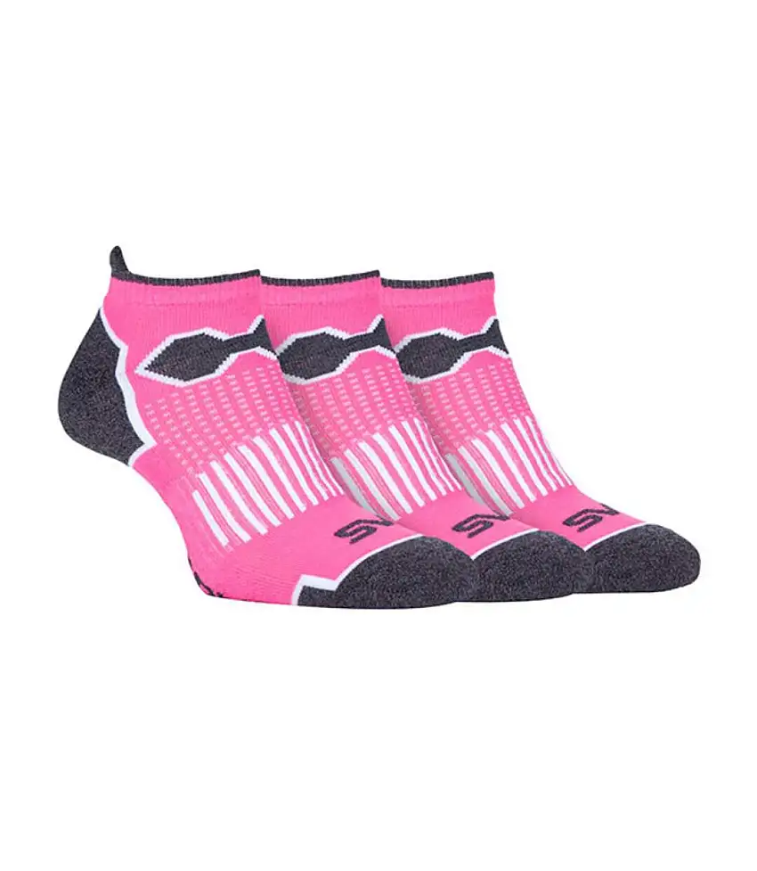 3 Pack Ladies Breathable Cushioned Low Cut Running Socks with Arch Support