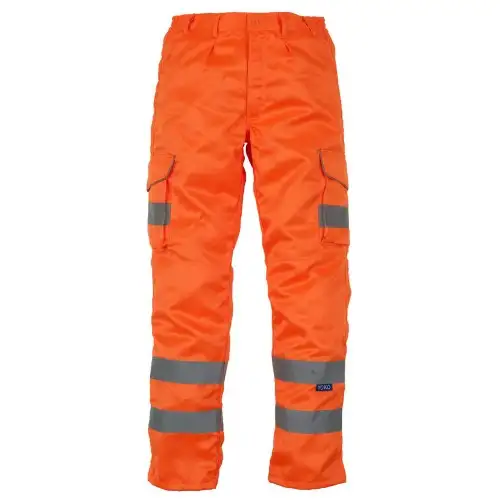 Yoko Mens Hi Vis Cargo Knee Pad Regular Trousers