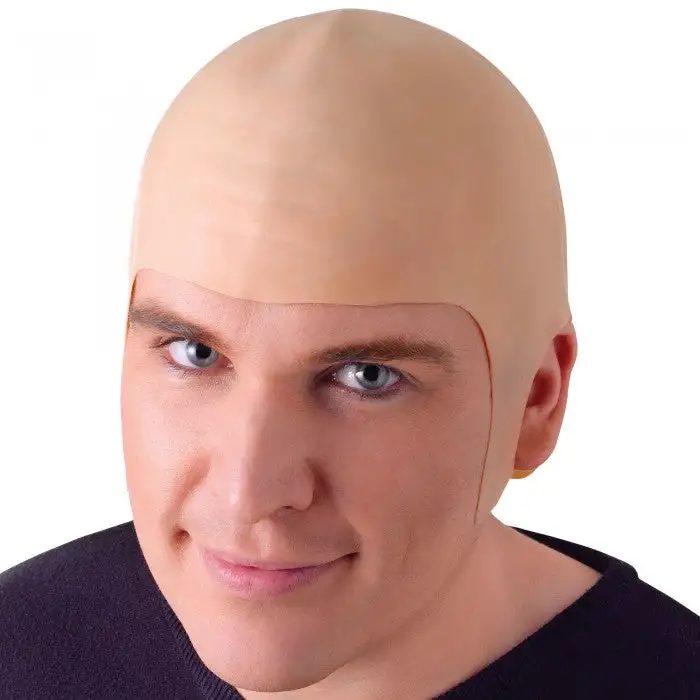 Bristol Novelty Unisex Adults Bald Head Cap