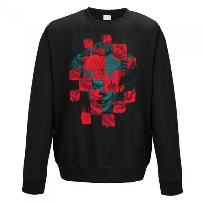 It Mens Collage Crew Neck Sweatshirt