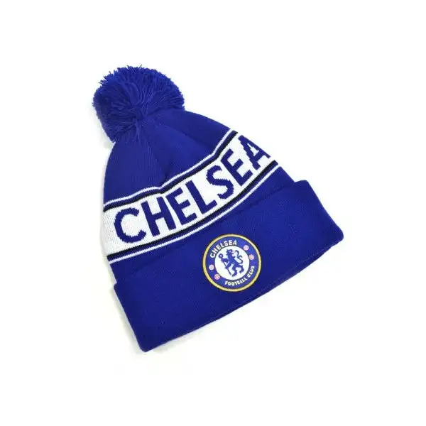 Chelsea FC Unisex Adults Knitted Bobble Hat