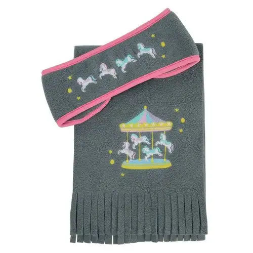 Little Rider Merry Go Round Head Band And Scarf Set