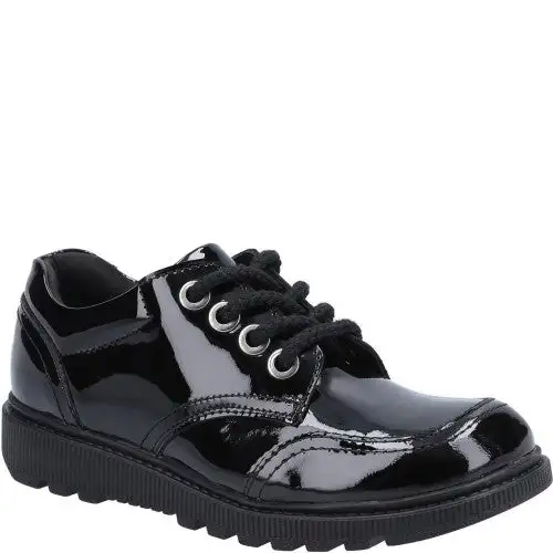 Hush Puppies Girls Kiera Junior Patent Leather Shoes