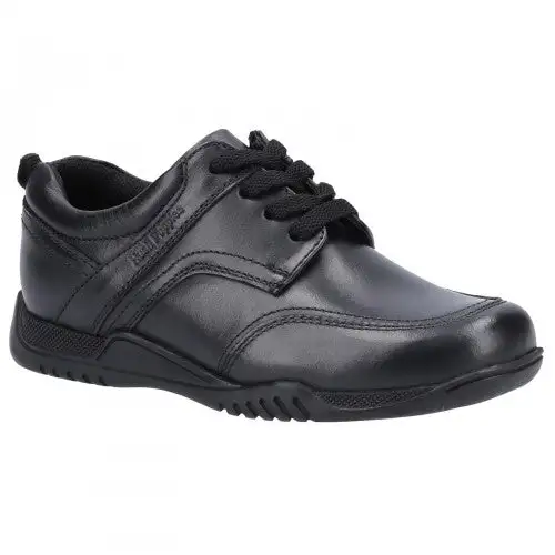 Hush Puppies Boys Harvey Leather School Shoes