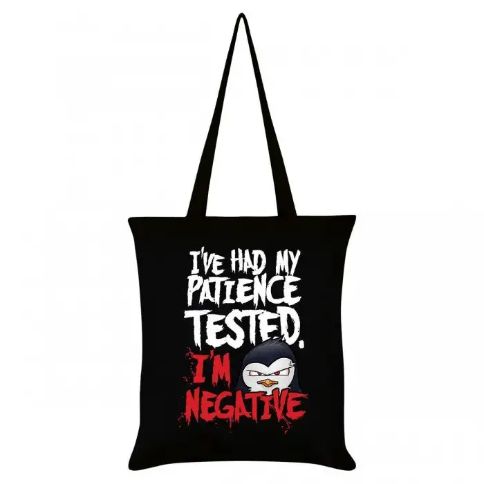 Psycho Penguin Patience Tote Bag