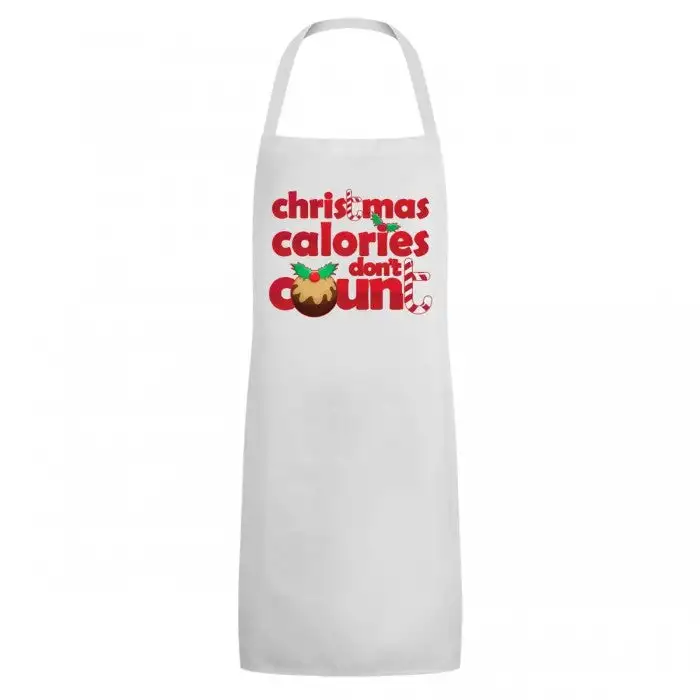 Grindstore Unisex Adult Christmas Calories Dont Count Full Apron