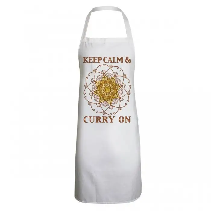 Grindstore Unisex Adult Keep Calm & Curry On Full Apron