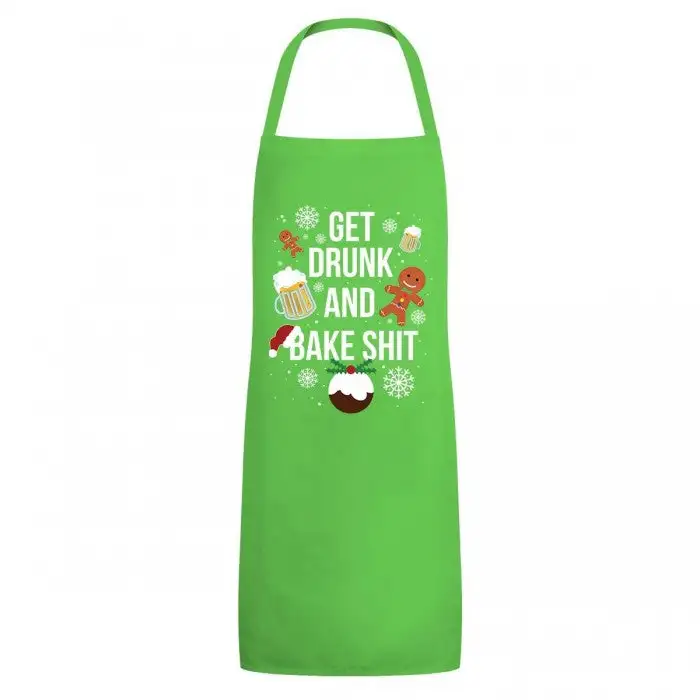 Grindstore Get Drunk And Bake Christmas Apron