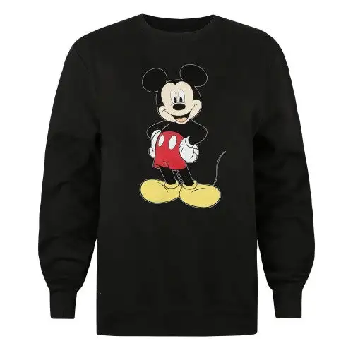 Disney Womens/Ladies Boss Man Mickey Mouse Crew Neck Sweatshirt