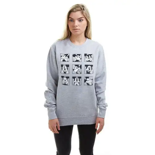 Disney Womens/Ladies Mickey Mouse Crew Neck Sweatshirt