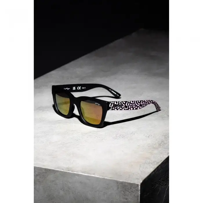 Hype Womens/Ladies Wave Cheetah Print Sunglasses