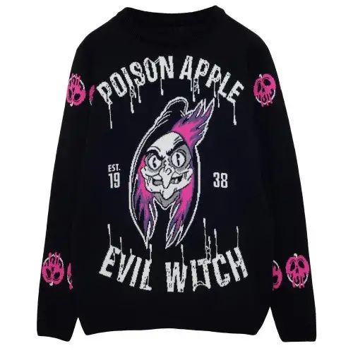 Disney Mens Evil Witch Villains Knitted Jumper
