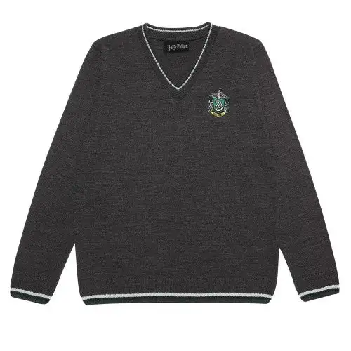Harry Potter Mens Slytherin House Knitted Jumper