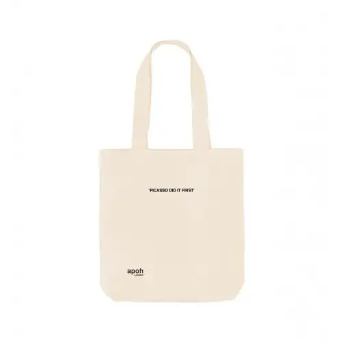 Apoh Did It First Slogan Picasso Tote Bag
