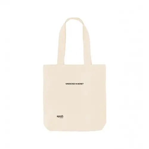 Apoh Drenched In Monet Slogan Tote Bag