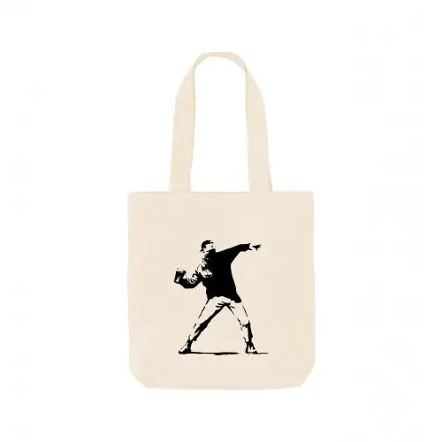 Apoh Festival Cup Thrower Banksy Tote Bag