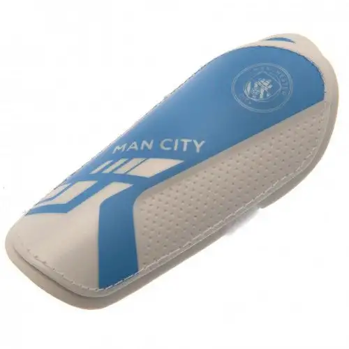 Manchester City FC Childrens/Kids Slip-In Shin Guards