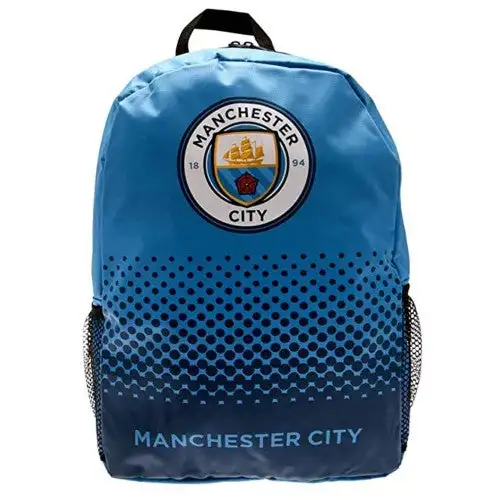 Manchester City FC Official Fade Football Crest Backpack/Rucksack