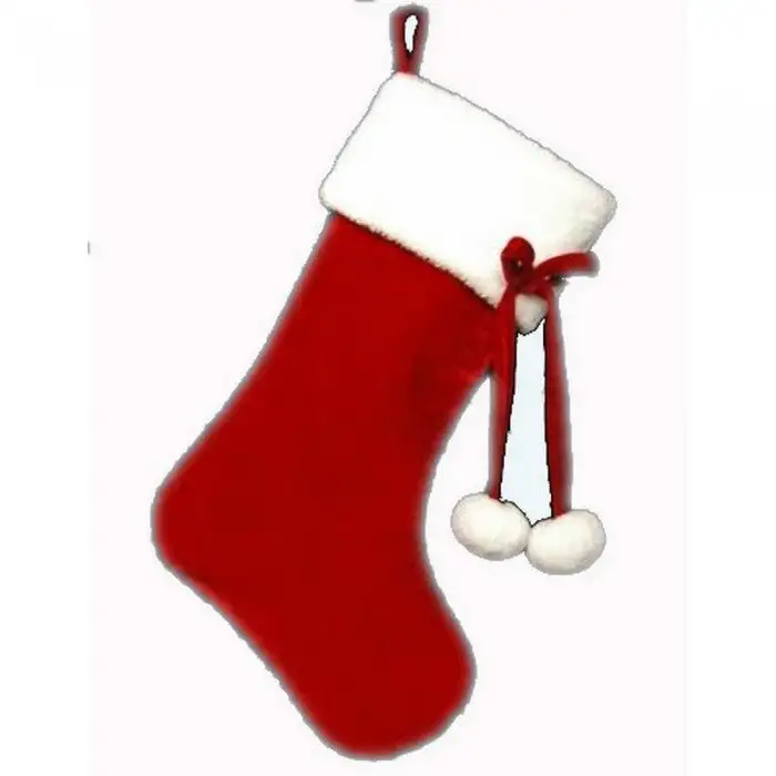 Davies Products Pom Pom Christmas Stocking