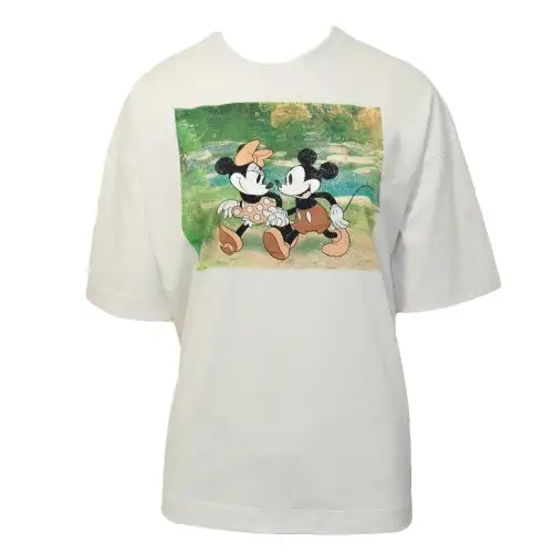 Disney Womens/Ladies Lakeside Mickey & Minnie Mouse Oversized T-Shirt