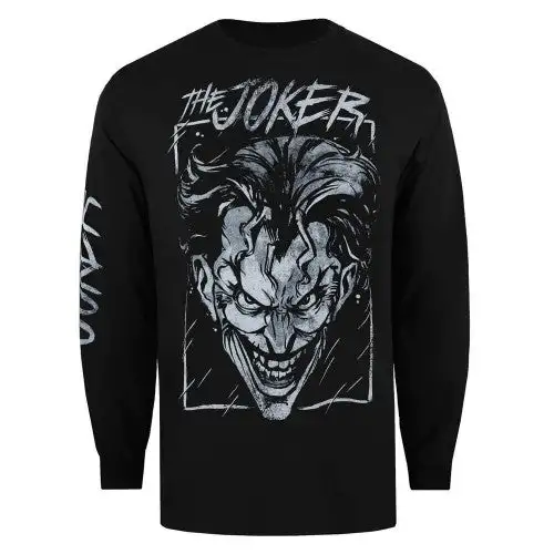 DC Comics Mens The Joker Storm Long-Sleeved T-Shirt